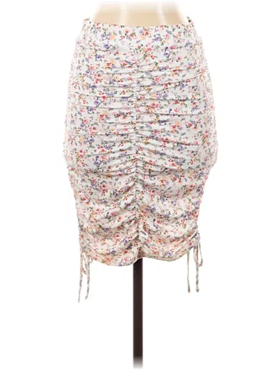 Pre-owned Haute Monde Casual Skirt In White