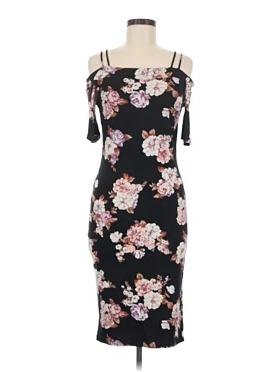 Pre-owned Haute Monde Cocktail Dress In Black