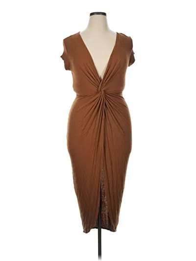 Pre-owned Haute Monde Cocktail Dress In Brown