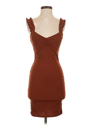 Pre-owned Haute Monde Cocktail Dress In Brown
