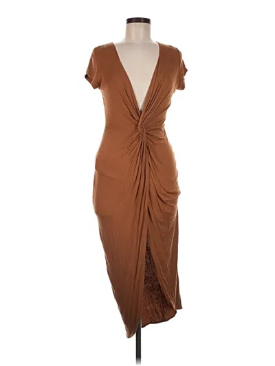 Pre-owned Haute Monde Cocktail Dress In Brown