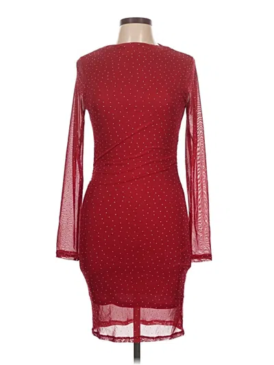 Pre-owned Haute Monde Cocktail Dress In Burgundy