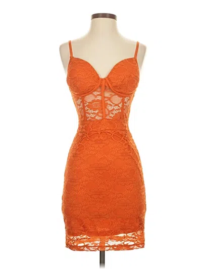 Pre-owned Haute Monde Cocktail Dress In Orange