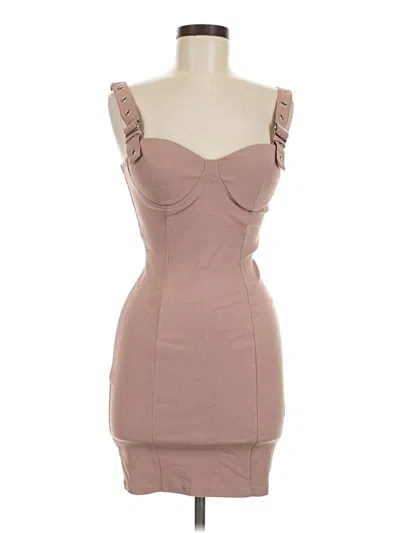 Pre-owned Haute Monde Cocktail Dress In Tan