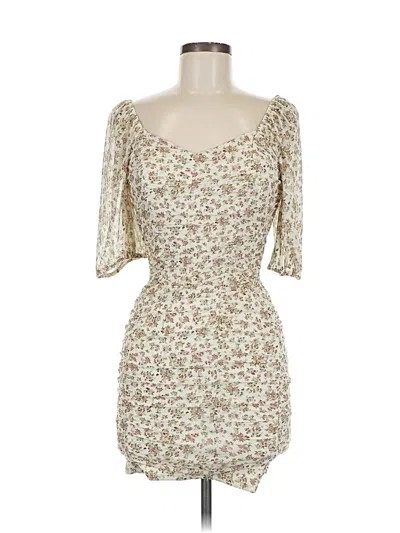 Pre-owned Haute Monde Cocktail Dress In White