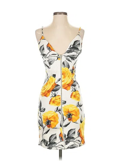 Pre-owned Haute Monde Cocktail Dress In Yellow