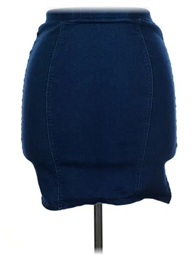 Pre-owned Haute Monde Denim Skirt In Blue
