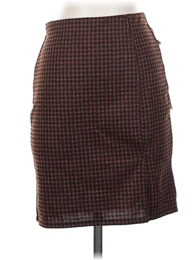 Pre-owned Haute Monde Formal Skirt In Brown