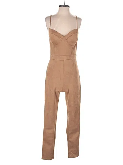 Pre-owned Haute Monde Jumpsuit In Brown