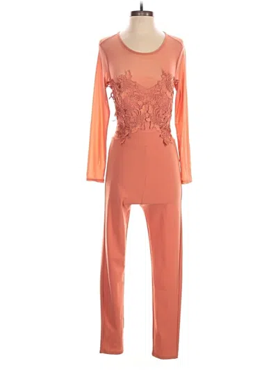 Pre-owned Haute Monde Jumpsuit In Orange