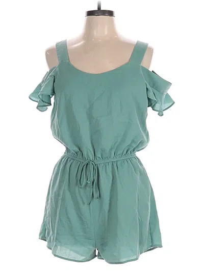 Pre-owned Haute Monde Romper In Teal