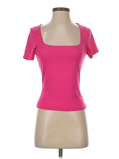 Pre-owned Haute Monde Short Sleeve T-shirt In Pink