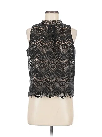 Pre-owned Haute Monde Sleeveless Blouse In Black