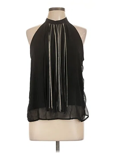 Pre-owned Haute Monde Sleeveless Blouse In Black