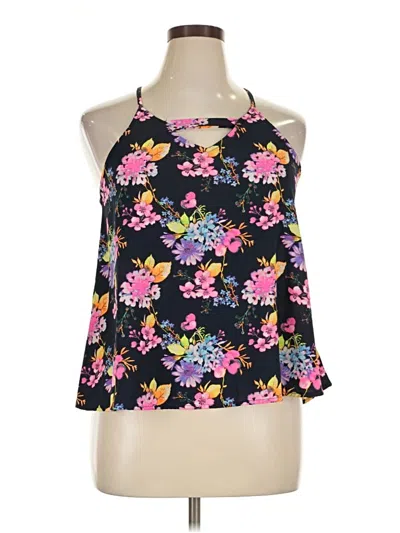 Pre-owned Haute Monde Sleeveless Blouse In Black