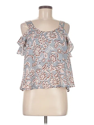 Pre-owned Haute Monde Sleeveless Blouse In Blue