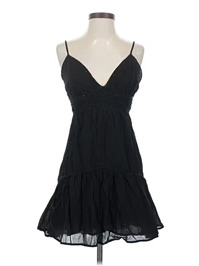 Pre-owned Haute Monde Sleeveless Top Black Halter Neckline Tops