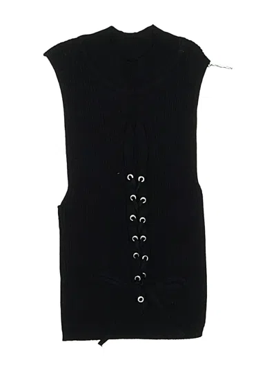 Pre-owned Haute Monde Sleeveless Top Black Strapless Neckline Tops