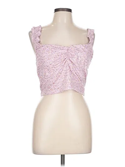 Pre-owned Haute Monde Sleeveless Top Pink Sweetheart Neckline Tops