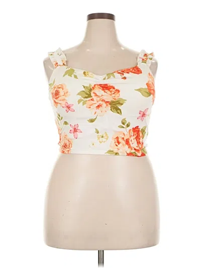 Pre-owned Haute Monde Tube Top Ivory Strapless Neckline Tops In White