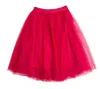 Haute Monde Women's Tulle Elastic Waist Midi Skirt In Hot Pink In Pink