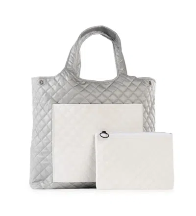 Haute Shore Icon Tote In Silver/white In Multi