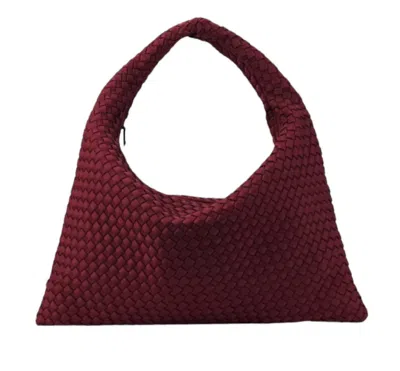 Haute Shore Jones Woven Hobo In Merlot In Red