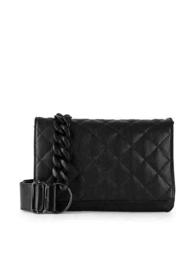 Haute Shore Lexi Solo Clutch In Black Quilted