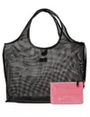 Haute Shore Roxy Mesh Tote Bag In Black In Black