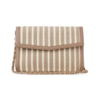 Haute Shore Women's Beth Raffia Clutch Bag In Toast/beige In Brown