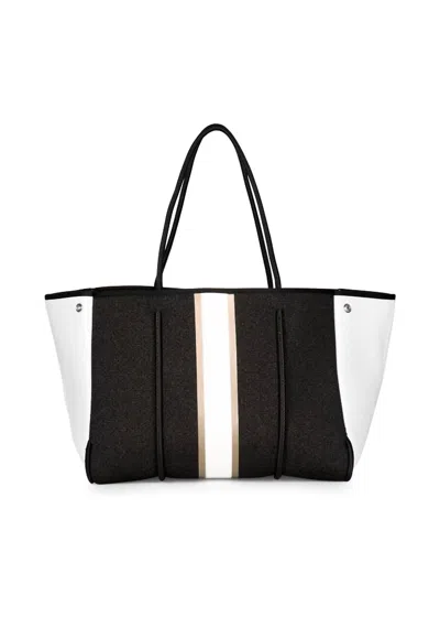 Haute Shore Women's Bravo Neoprene Tote Bag In Black/white/rose Gold In Multi