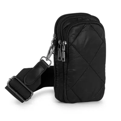 Haute Shore Women's Cargo Phone Crossbody Bag In Black