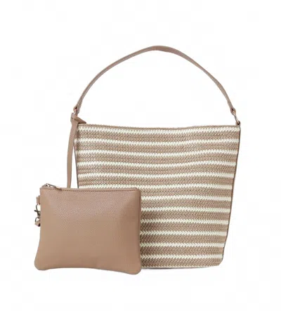Haute Shore Women's Celine Bucket Bag In Toast/beige Raffia In Brown