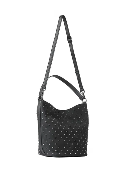 Haute Shore Women's Celine Studded Shoulder Bag In Black In Red