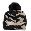 Haute Shore Women's Colorado Camo Pom Hats In Beige