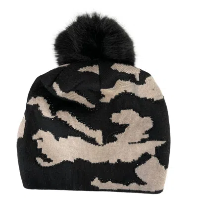 Haute Shore Women's Colorado Camo Pom Hats In Beige