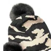 Haute Shore Women's Colorado Camo Pom Hats In Beige In Black