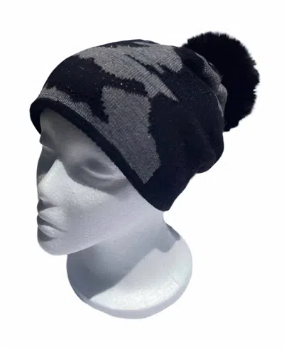 Haute Shore Women's Colorado Camo Pom Hats In Grey