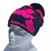 Haute Shore Women's Colorado Camo Pom Hats In Hot Pink