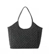 Haute Shore Women's Isla Studded Suede Tote Bag In Black In Black