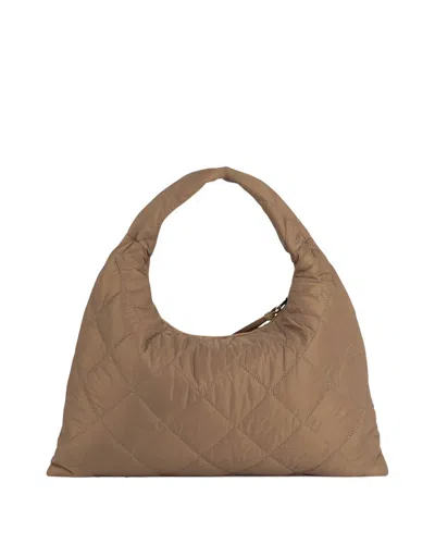 Haute Shore Women's Jones Puffer Hobo Bag In Matte Toast In Multi