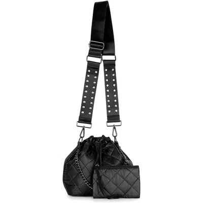 Haute Shore Women's Lindsey Puffer Bucket Bag In Carbon