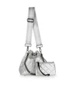 Haute Shore Women's Lindsey Puffer Bucket Bag In Vapor Silver In Multi