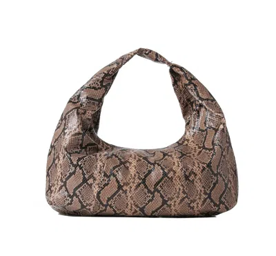 Haute Shore Women's Loren Hobo Bag In Brown Python