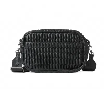 Haute Shore Women's Noa Vegan Cargo Camera Crossbody Bag In Jet Black
