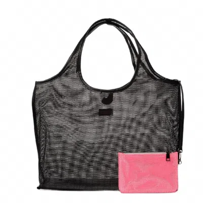 Haute Shore Women's Roxy Tote Bag In Black In Gray