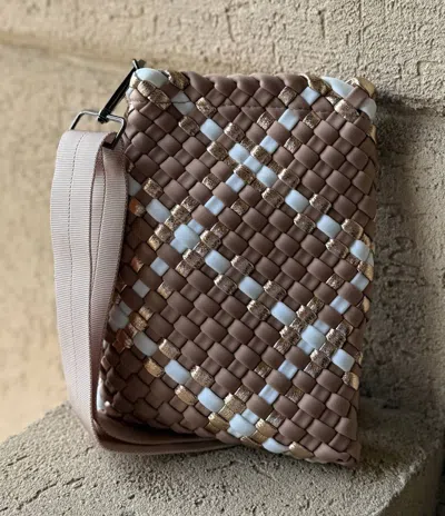 Haute Shore Women's Shay Woven Phone Bag In Latte In Brown