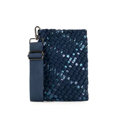 Haute Shore Women's Shay Woven Phone Crossbody Bag In Pacific In Blue