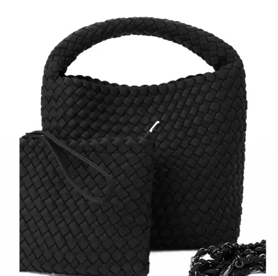 Haute Shore Women's Shelly Woven Bucket Bag In Black