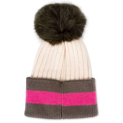 Haute Shore Women's Swank Pom Pom Beanie In Cream